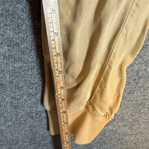 Quince Pants Womens Large Beige Khaki Cargo Joggers Tencel Stretch Flaw - Picture 5 of 13